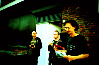 Colin, Robin & Frankie outside Metropolis 22